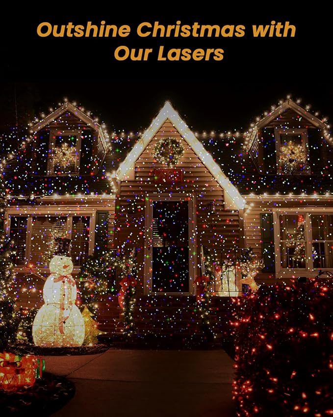Christmas Laser Lights Outdoor, RGB Light Projector - Image 6