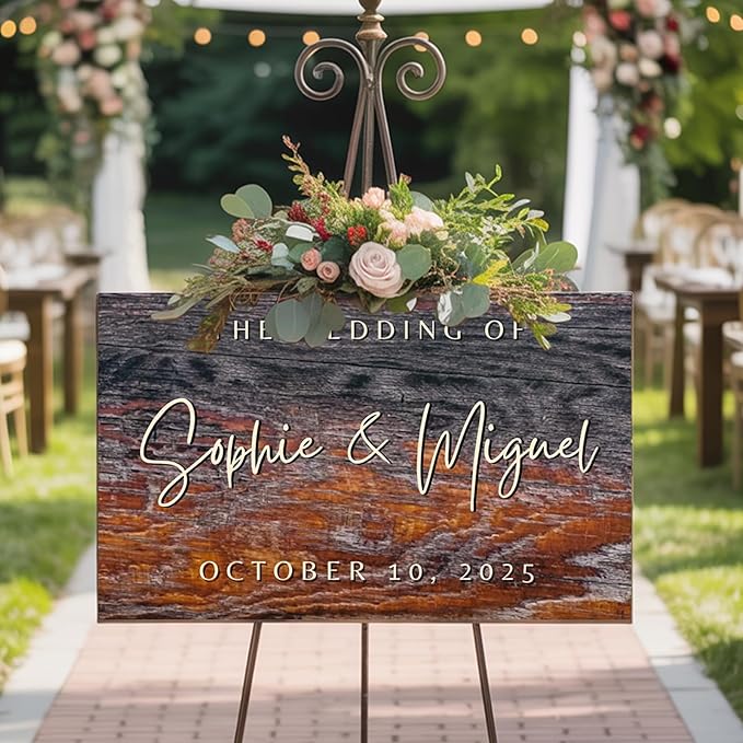 Custom Wedding Welcome Wooden Sign - Image 6