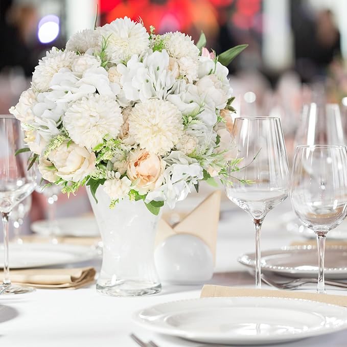 Tigeen Artificial Flowers Artificial Peonies Silk Flowers Faux Peony Fake Peony - Image 5
