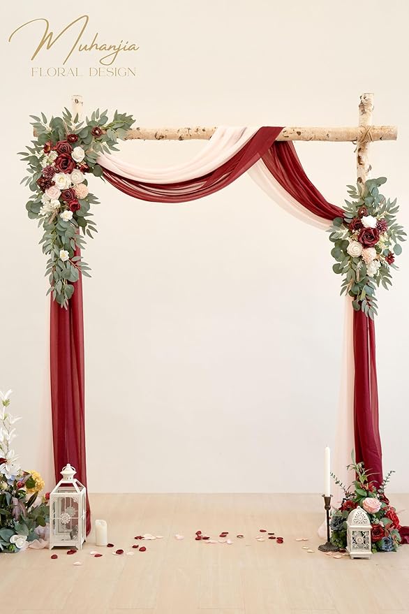 Artificial Wedding Arch Flowers Kit, Ceremony Decoration, Floral Outdoor Party - Image 2