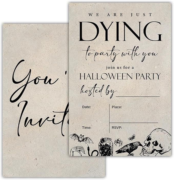 Vintage Halloween Party Invitations by RNYJJ