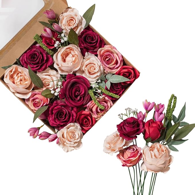 FANKO Rose Artificial Flowers Combo by FANKO