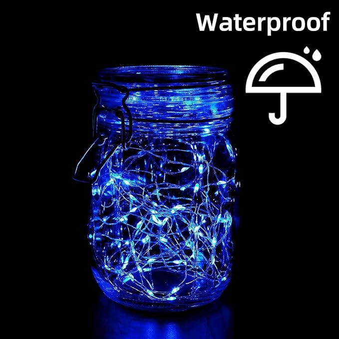 LAMPHOME 6 Pack Fairy Lights Battery Operated String Lights 6.6ft 20 Led Mason - Image 4