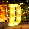 Light Up Letters D, LED Sign Marquee Letters 26 Alphabet by funsky