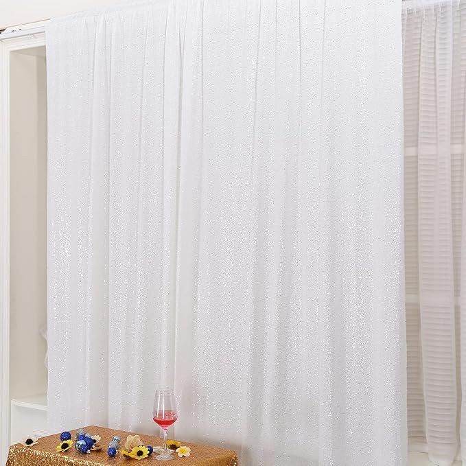 Poise3EHome Sequin Backdrop Curtain, Sequin Curtains - Image 9