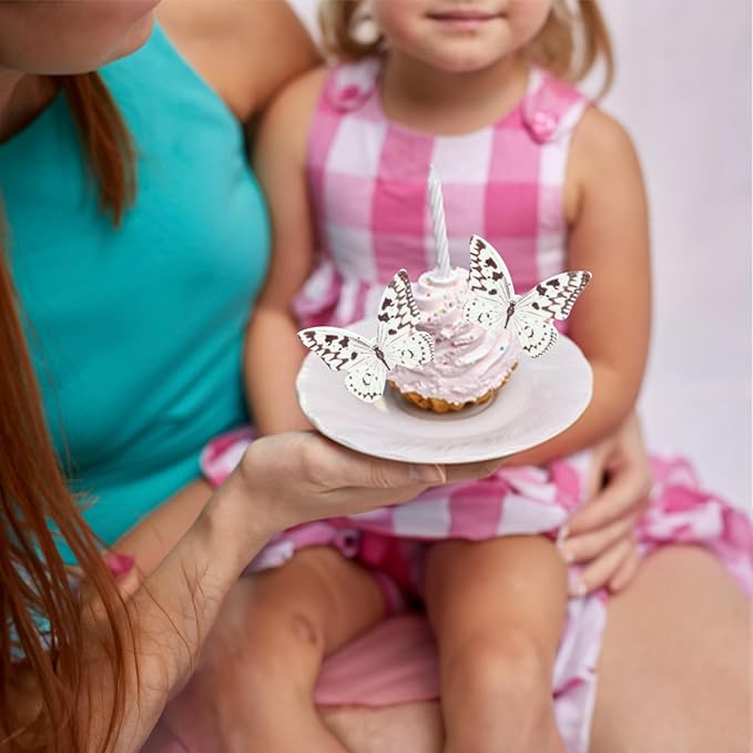 Ephlyn 48Pcs Edible Wafer Paper Butterflies - Image 6