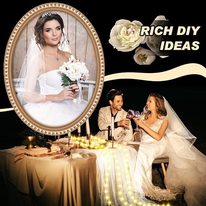 10 ft 4 x 120 Inch White Wedding Tulle Table Skirt - Image 6