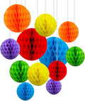 ZOOYOO 12Pcs 6" 10" Honeycomb Balls Decorations Hanging Tissue Paper Pom poms by ZOOYOO