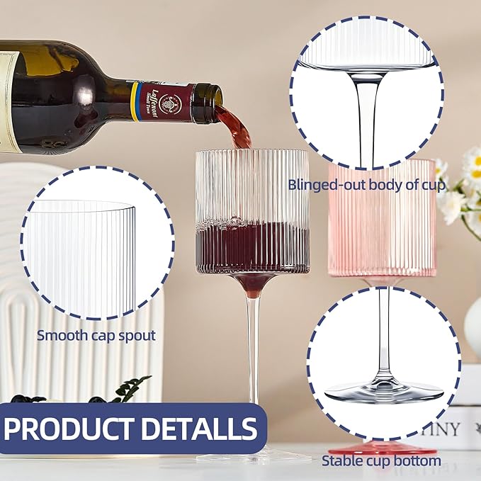 Plastic Goblets Wine Glasses - 12Oz Acrylic Wine Glasses Origami Unbreakable - Image 4