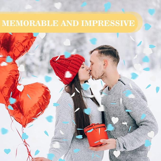 5000Pcs Heart Confetti, Table Confetti Hearts Shaped - Image 4
