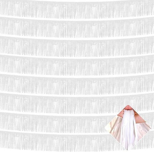 10 Pack 10 Feet Foil Fringe Garland Metallic Tinsel Streamers Banner Wall by AIKENLIN