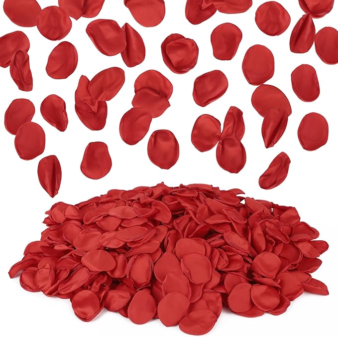 Suream 600 Pcs Flower Petals for Wedding, Flower Girl Basket, Romantic Night by Suream