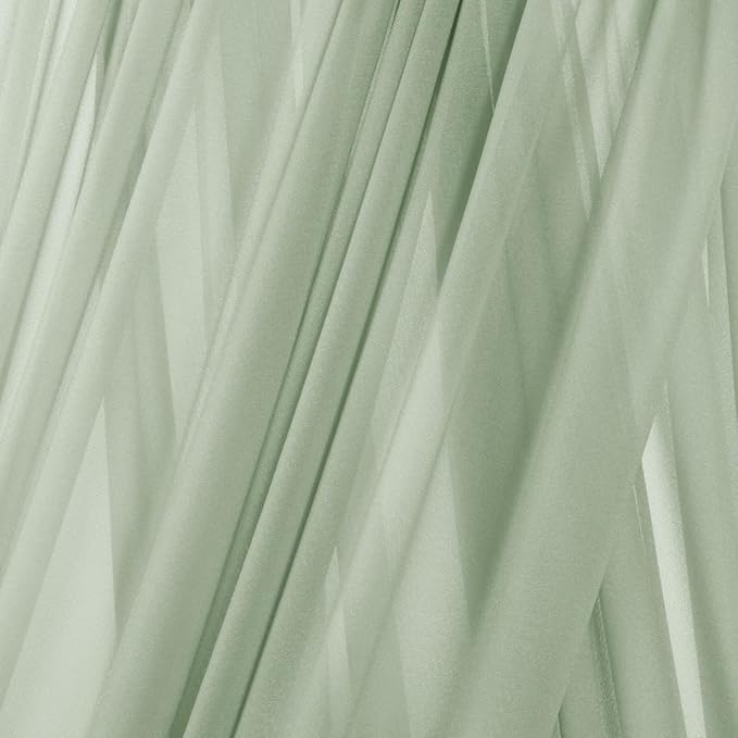 MLMC Sage Green Wedding Arch Draping Fabric 2 Panels 29" x 20 FT Extra Long - Image 5