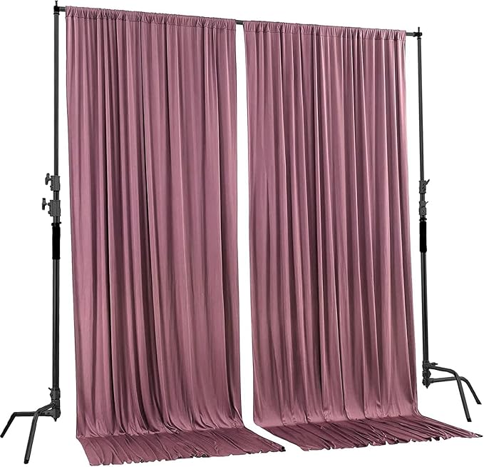 AK TRADING CO. 10 feet x 8 feet IFR Polyester Backdrop Drapes Curtains Panels - Image 2