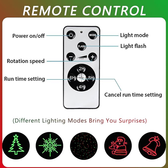 Laser Christmas Projector Lights Outdoor: Waterproof Outdoor Christmas - Image 7