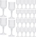 JLYLOL Plastic Vintage Wine Glasses 7OZ Plastic Goblets Vintage Drinking by JLYLOL