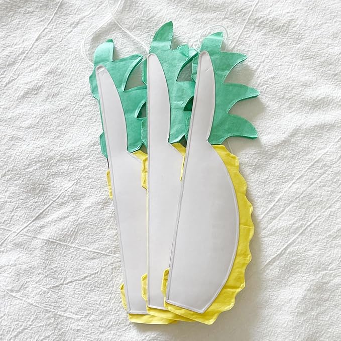 12inch Paper Pineapple Honeycomb Decorations 8pcs Tissue Party Pineapple - Image 4