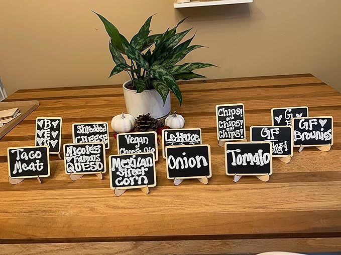 20 Pcs Mini Chalkboard Signs - Image 5
