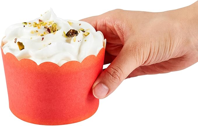 Panificio 10 Ounce Cupcake Wrappers, 200 Scalloped Baking Cups - Image 11