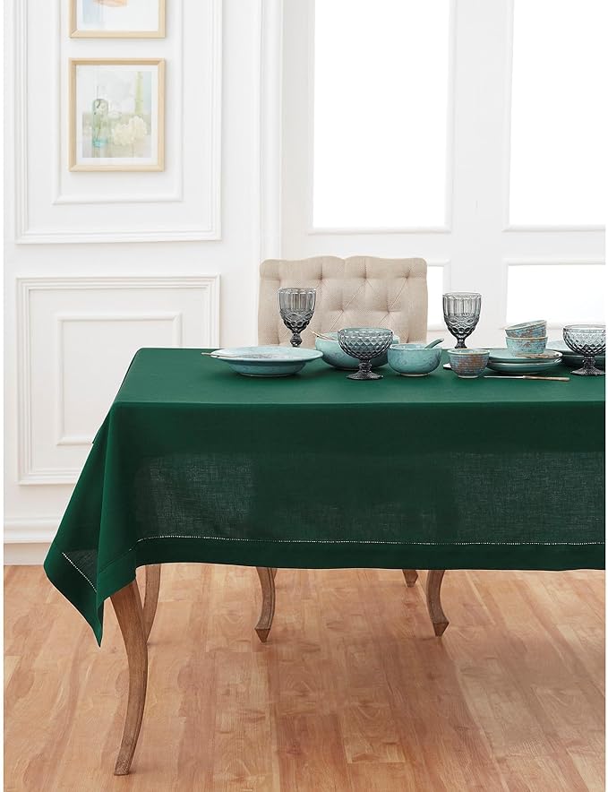 Solino Home Linen Tablecloth for Rectangle Tables 60 x 132 Inch by SolinoHome
