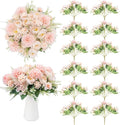12 Packs Peonies Artificial Flowers, Silk Artificial Peonies Flowers Fake Peony by GOSTADY