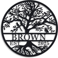Personalized Tree of Life Metal Sign, Custom Name Sign, Tree of Life Wall Decor by ENFODREAM