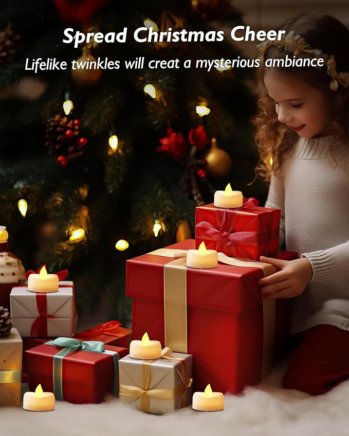 Remote Candles, 400+Hours Remote Control LED Tea Lights Votive Candle - Image 6