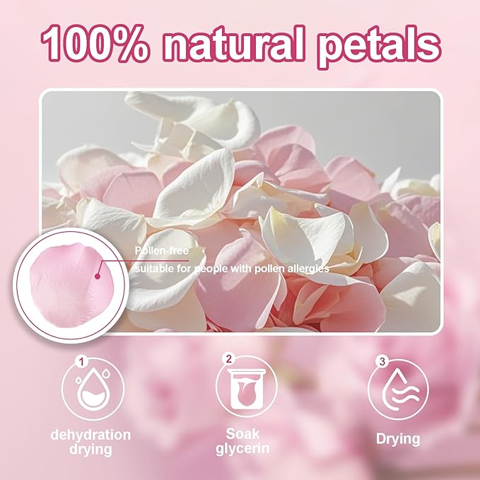3.5 Oz Dried Rose Petals Wedding Biodegradable Petals, Natural Preservation - Image 3