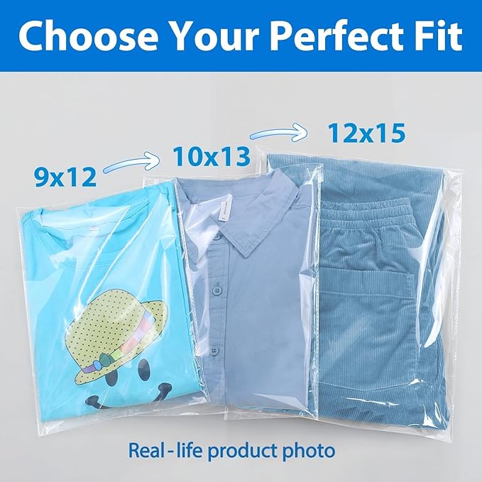 PigPotParty 9"x12" Cellophane Bags, T Shirts, Party Favors, Small Business - Image 7