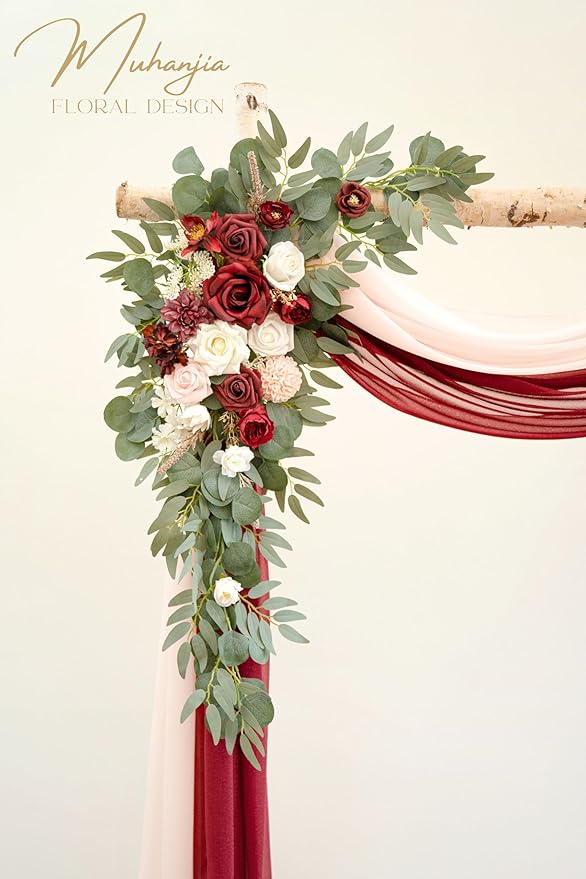 Artificial Wedding Arch Flowers Kit, Ceremony Decoration, Floral Outdoor Party - Image 3