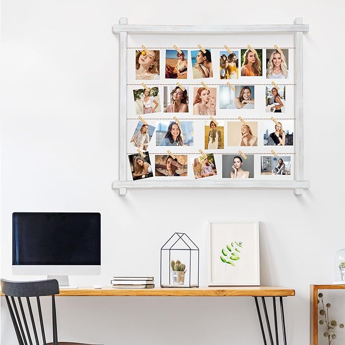 Collage Picture Frame, Photo Display Board, Hanging Pictures Frames - Image 5