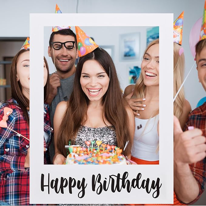 32 x 24 Inch Large Photo Booth Props Picture Frame Happy Birthday Party Frame - Image 6