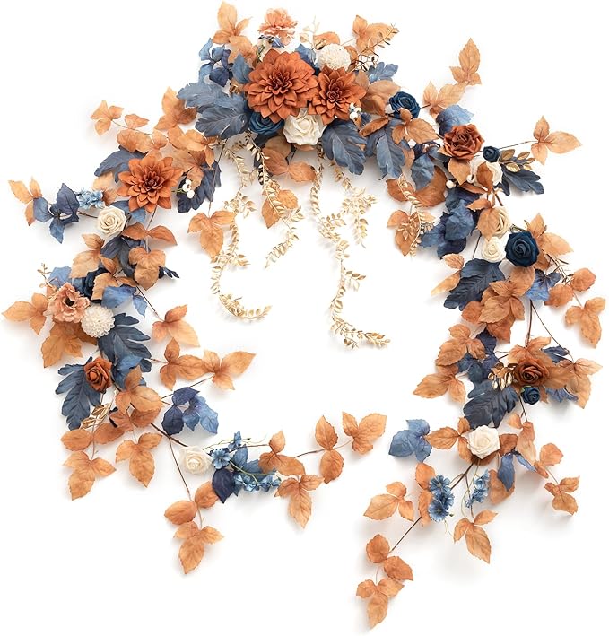 Ling's Moment 9FT Eucalyptus & Willow Leaf Garland by LingsMoment