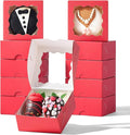 RomanticBaking 3 ¼" x 3 ¼" x 1 ½" 100PCS Chocolate Truffle Boxes by RoanticBaking