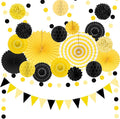 Black and Yellow Party Decorations, Bridal Shower, Baby Showers by Marwey