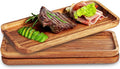 Versatile Acacia Wood Serving Trays by AZ-Homey