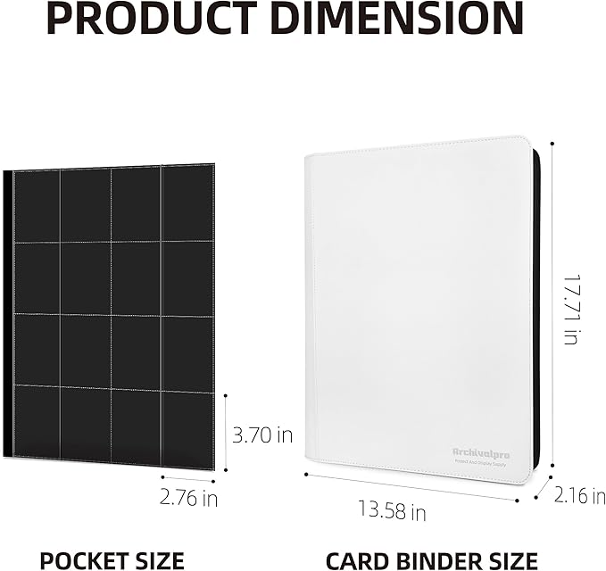 16 Pockets Premium Card Binder 1024 Cards Trading Card Binders Side Load Card - Image 2