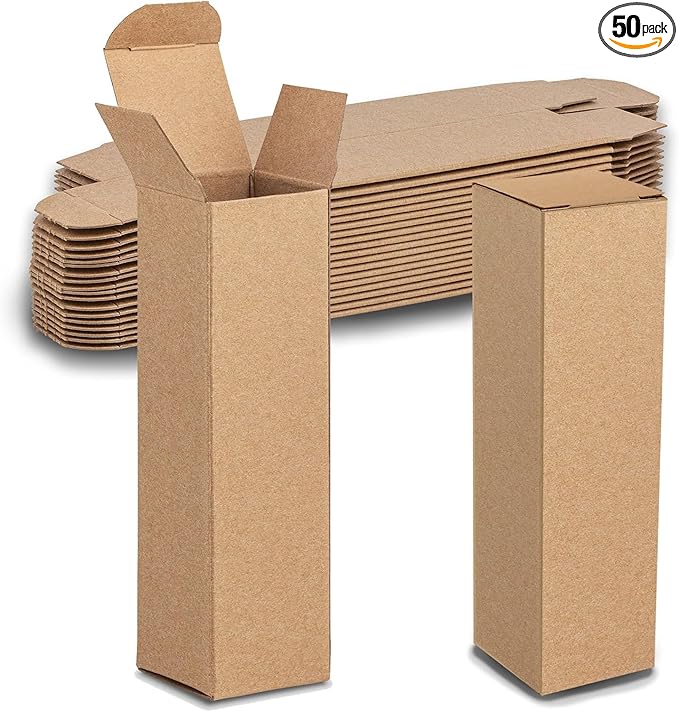 MT Products Tuck Top Kraft Paperboard Gift Box 2" x 2" x 7" by MTProducts