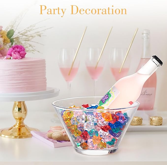 DomeStar 150Pcs Multicolored Fake Gems, Crushed Ice Rocks Fake Gemstones - Image 6