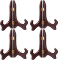 Tatuo 4 Packs Wooden Display Stand Decorative Plate Stands by Tatuo