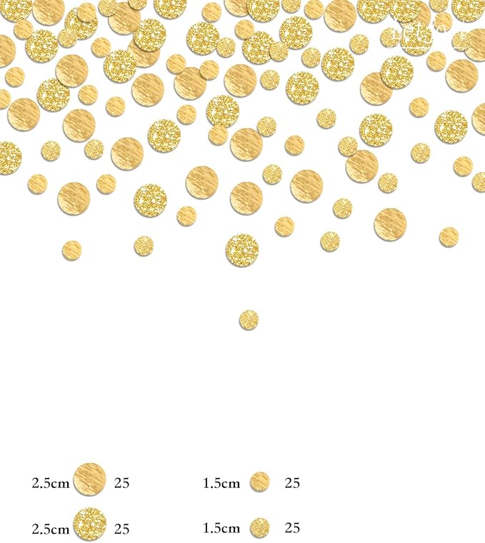 Golden Confetti Glitter Scatter Table Decoration Surprise Paper Craft Birthday - Image 2
