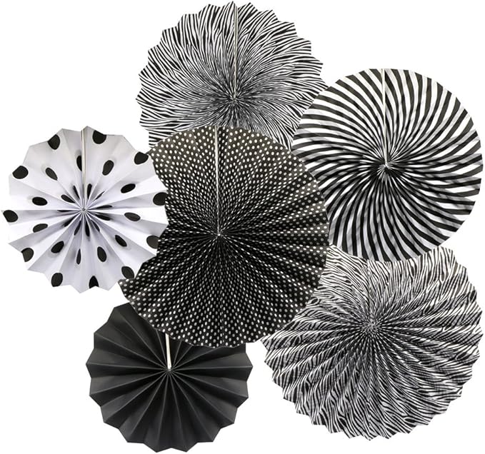 Party Hanging Paper Fans Set by ADLKGG