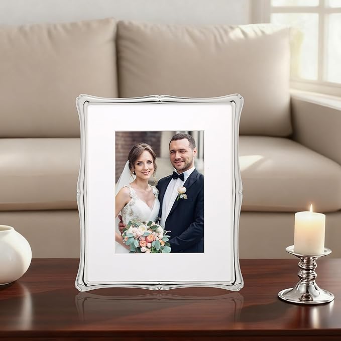 8 x 10'' Premium Alloy Silver Photo Frame - Image 2