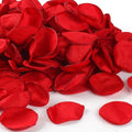 300pcs Dark Red Faux Silk Rose Petals by JOWINER