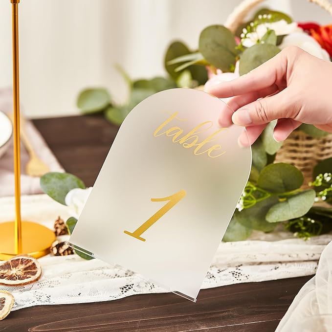 SHINVALE Arch Acrylic Wedding Table Numbers 1-15 - Image 5