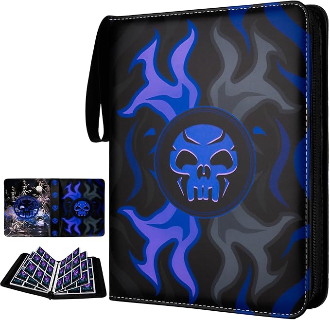 9 Pocket Card Binder for MTG/YGO/PTCG/Game Cards, Holds 900 Cards, Premium Card by HOME