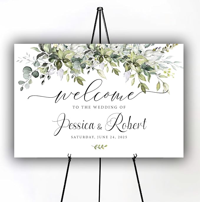 Generic Personalized Wedding Welcome Sign, 18x27 Inch, Wedding Decor, - Image 3