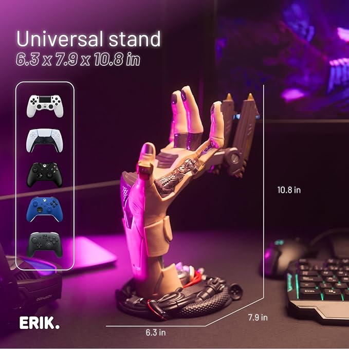 Grupo Erik Cyberpunk Gaming Controller Holder | Gaming Headset Stand | Gaming - Image 2