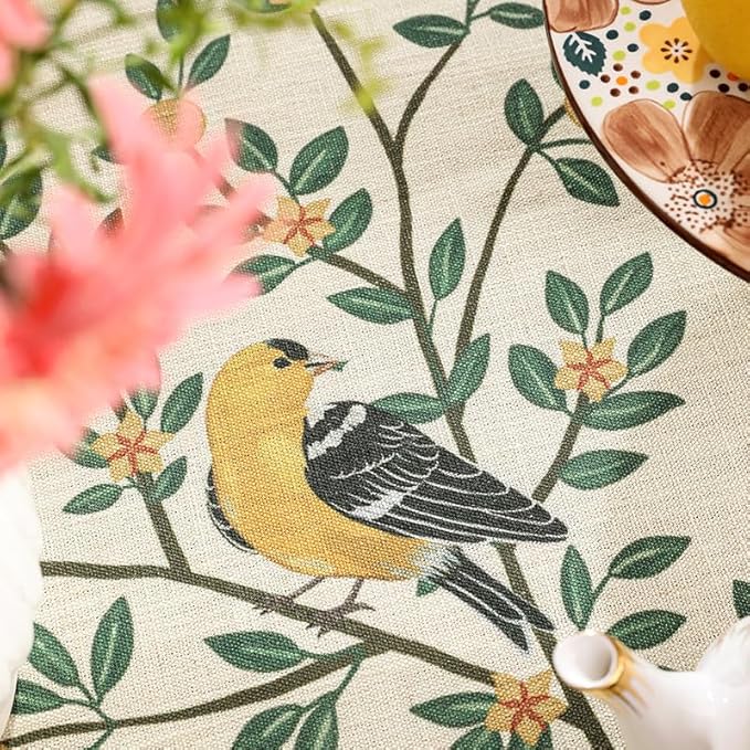 patdrea Designer Vintage French Small Rectangle Table Cloth, Decor Table Cover - Image 5