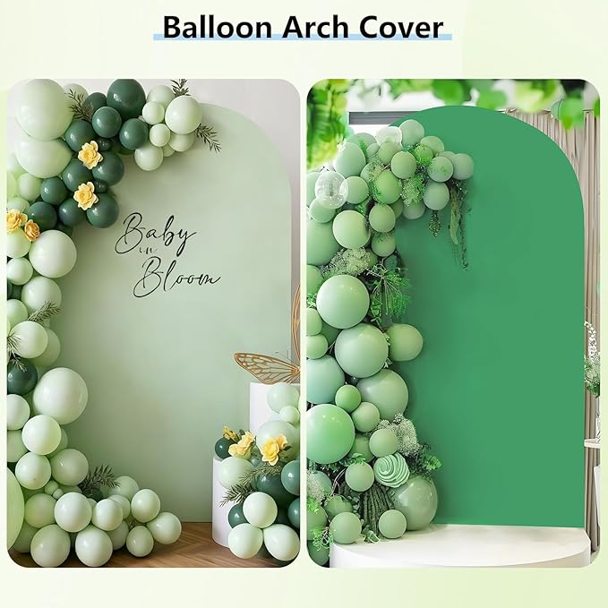 HEMMOTOP 7.2 ft Arch Backdrop Cover, Fabric Stretchy Background - Image 6